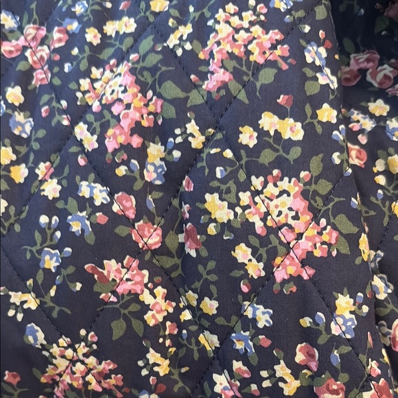 Sezane Feral Jacket, Reversible, Olive Green & Floral Quilted Jacket - Picture 5 of 9